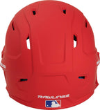 Rawlings 2022 Mach 1-Tone Matte Baseball Batting Helmet W/Lhb Adjext, Senior, Matte Scarlet