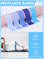 Neuonn Pilates Ring Set for Home Workout, Pilates Essentials Kit for Women, [12 Fitness Circle, Pilates Balls, Resistance Band