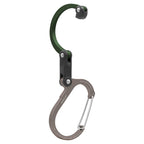 Gear Aid Heroclip Carabiner Clip And Hook (Medium) For Camping, Backpack, And Garage, Forest Green