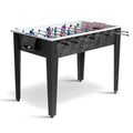 RELAX4LIFE 48 Foosball Table, Wooden Soccer Game Table with 2 Footballs, Score Devices, Recreational Foosball Games for Kids &