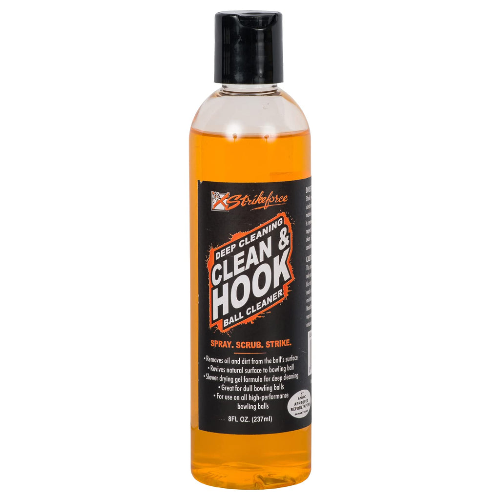 Kr Strikeforce Bowling Ball Cleaners - Five Different Specifically Engineered Cleaners 8Oz (Clean & Hook Orange)