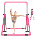 Dobests Foldable Gymnastics Bars For Home Gymnastic Equipment For Kids Adjustable Junior Training Bars For 3-7 Years Old Childre