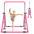DOBESTS Gymnastics Bar, Adjustable Height Gymnastic Horizontal Bars, Kids Folding Expandable Gymnastic Training Kip Bar, Gymnast