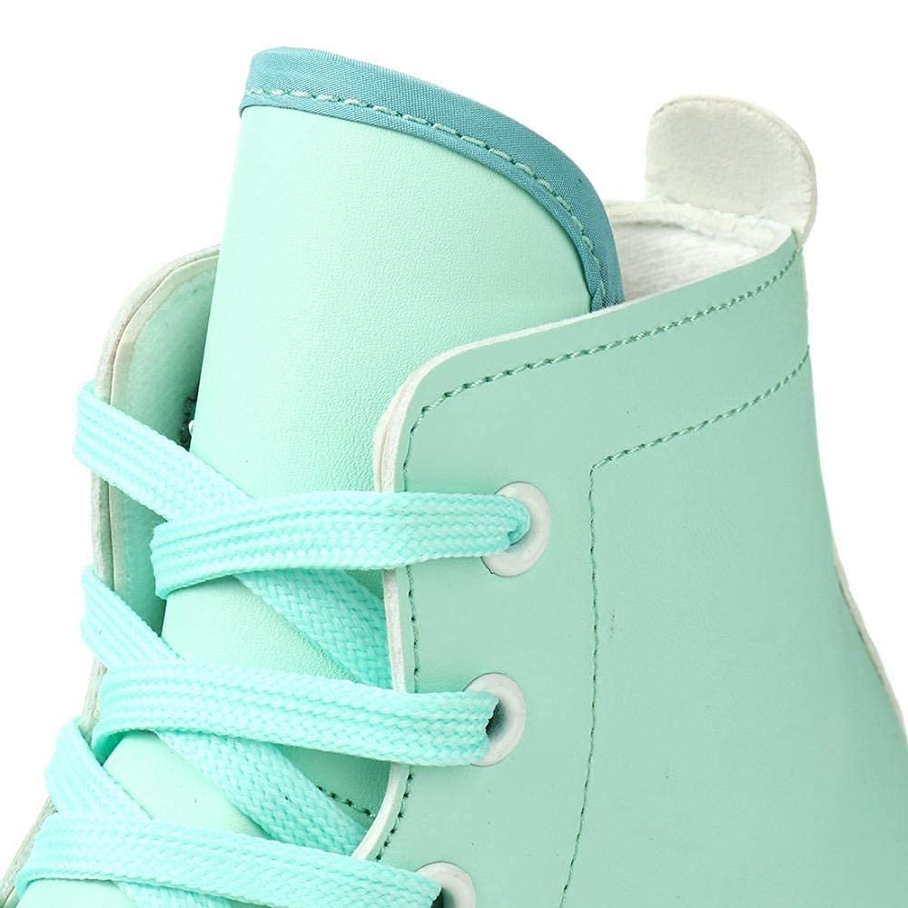 Risup, Roller Skates For Women And Men Cowhide High-Top Shoes Classic Double-Row Roller Skates Four-Wheel Roller Skates For Men