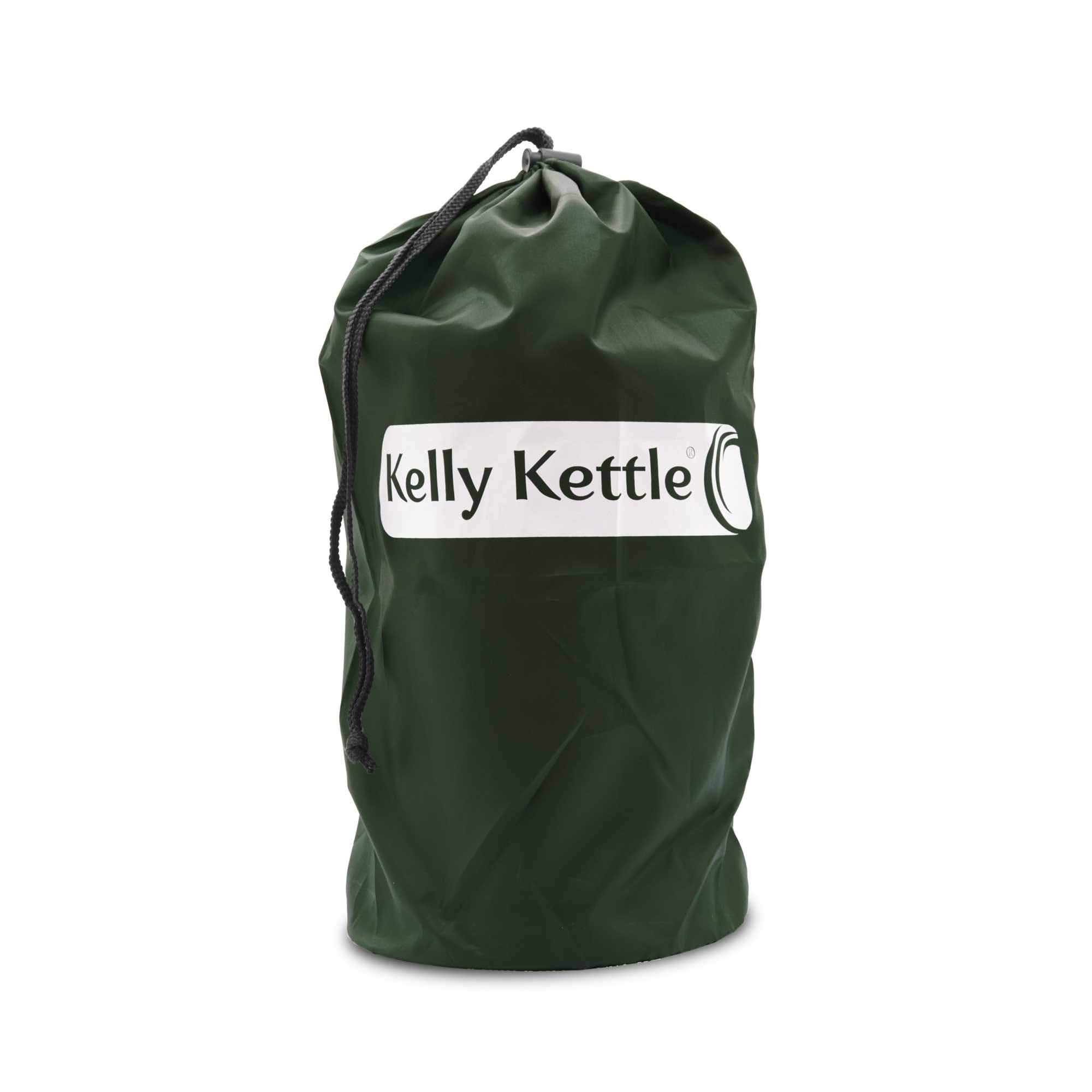 'Base Camp' Kelly Kettle 54Fl.Oz | Stainless Steel | Whistles When Boiled | Kettle & Camp Stove In One | Ultra-Fast | Wood Fuell