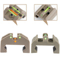 TPRCOL Low Baseline Optical Fiber Material Front and Rear Sight (Tan T1-Low Baseline Fiber Optic Sight)