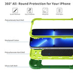 Markill Compatible With Iphone 13 Pro Max Case 67 Inch With Ring Stand, Heavy-Duty Military Grade Shockproof Phone Cover With Ma