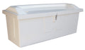 Taylor Made Stow 'N Go Fiberglass Dock Box With Top Seat - Large (29H X 72''W X 29''D) - Durable And Secure Storage For Boat Acc