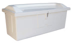 Taylor Made Stow 'N Go Fiberglass Dock Box With Top Seat - Large (29H X 72''W X 29''D) - Durable And Secure Storage For Boat Acc