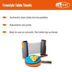 Outside Inside Backpack Travel Ping-Pong Set For Camping, Backyard & Outdoors