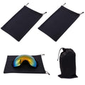 Seapon Ski Goggle Bag, Protection Bags For Snow Goggles Ski Mask, Carrying Pouch For Goggle Replacement Lens Camera Lenses, Soft
