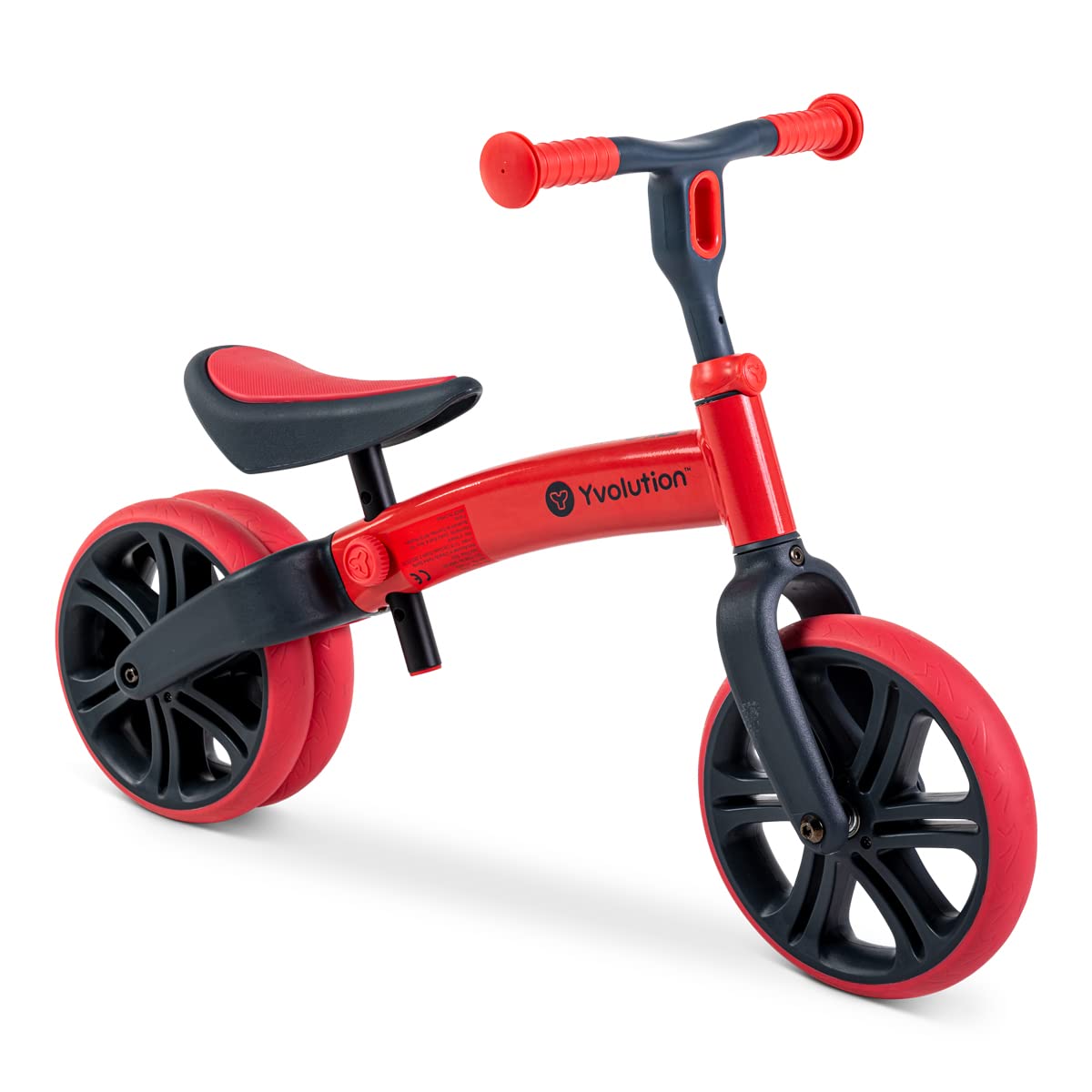 Yvolution Y Velo Junior Toddler Balance Bike | 9 Inch Wheel No-Pedal Training Bike For Kids Age 18 Months To 4 Years (Red 2022)