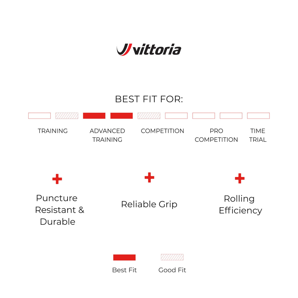 Vittoria Rubino Pro Iv Graphene 2.0 - Performance Road Bike Tire - Tubeless Ready Bicycle Tires (700X25C, Full Black)