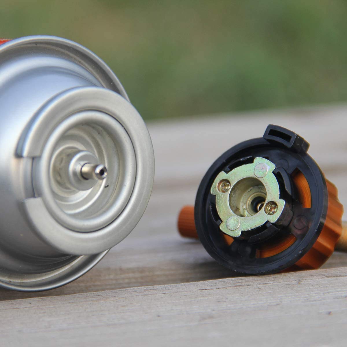 Hamans Butane Fuel Canister Adapter, Camping Backpacking Stove Butane Gas Adapter Convert Connector