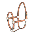 HORZE Adepto Adjustable Horse Halter | Soft, Durable Polyester - Coral Gold - Pony