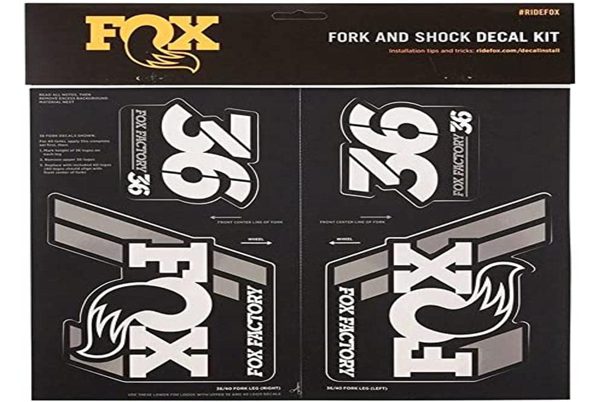 Fox Racing Shox Heritage Fork And Shock Decal Kit Silver, One Size