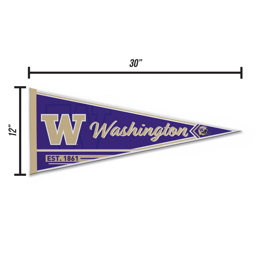 Rico Industries Ncaa Washington Huskies Classic 12'' X 30'' Felt Wall D  Cor Pennant - Great For Home/Bed Room/Man Cave D  Cor