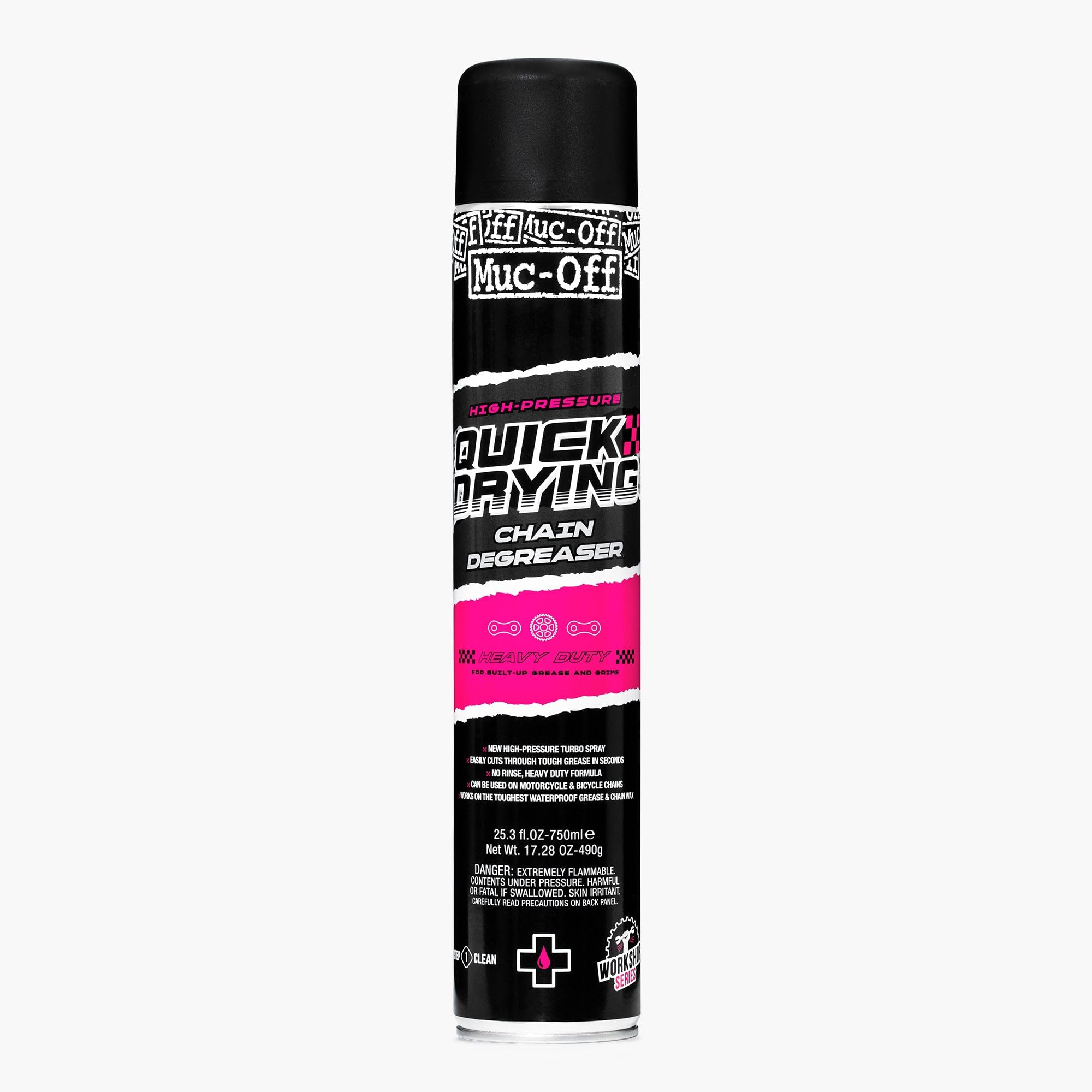 Muc-Off High-Pressure Quick Drying Degreaser, 25.4 Fl Oz - Bike Chain Cleaner And Bike Chain Degreaser Spray - Bike Cleaner For 
