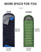 Sleeping Bags For Adults Warm Weather -Backpacking Ultralight Waterproof Sleeping Bag For Boys Girls Youth For Camping Hiking Ou