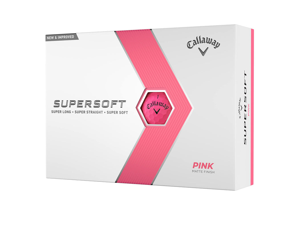 Callaway Golf Supersoft Golf Balls (2023 Version, Pink)