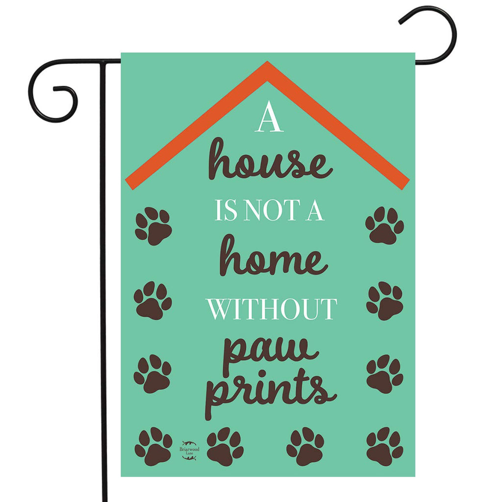 Pawprints Home Garden Flag Dog Cat Animal Lover 125 X 18 Briarwood Lane