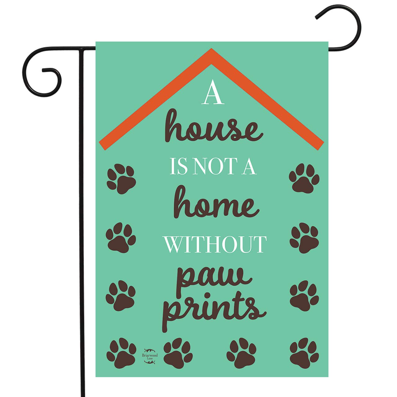 Pawprints Home Garden Flag Dog Cat Animal Lover 125 X 18 Briarwood Lane