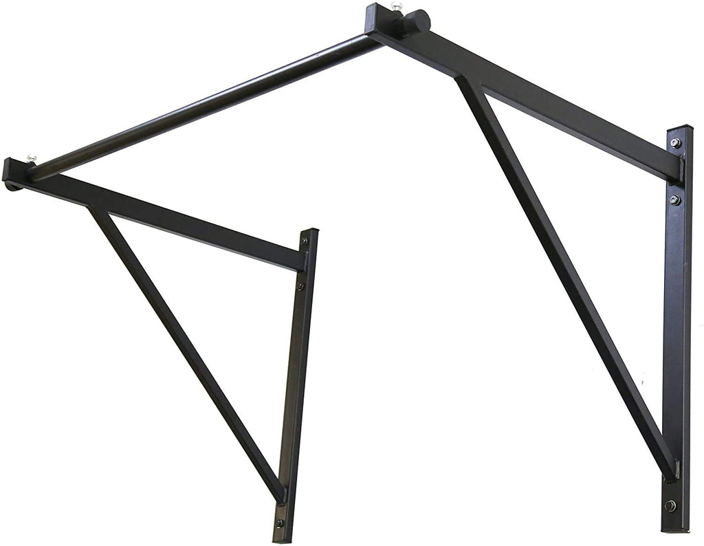Ecotric 46'' Wall Mounted Pull Up Chin Up Bar Heavy Duty Gym Workout Fitness Home Mount Fitness 500Lbs