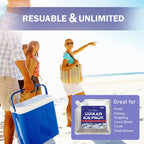 Gurin Reusable Ice Packs For Lunch Box, Bag, Or Backpack Coolers - Cold Up To 8-12 Hours Long Lasting For Camping Picnic, Outdoo