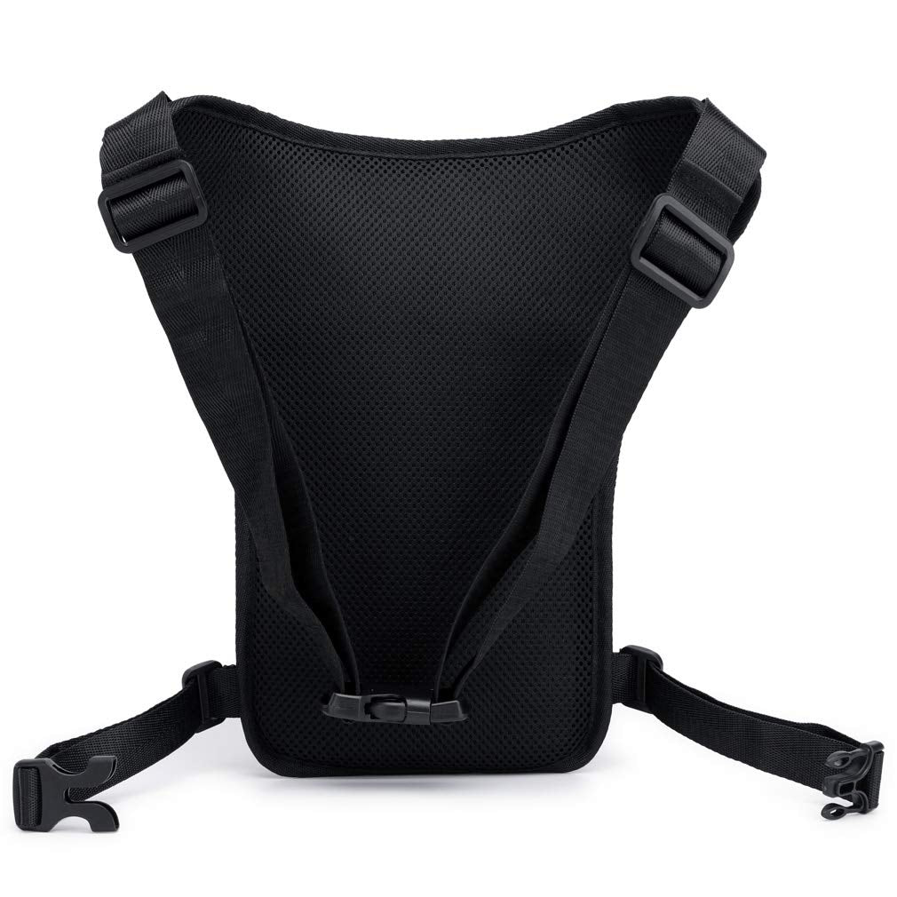 Motorcycle Drop Leg Bag Nylon Waist Pack For Men Women Crossbody Shoulder Fanny Bag Bike Riding Cycling Travel Outdoor Sports Hu
