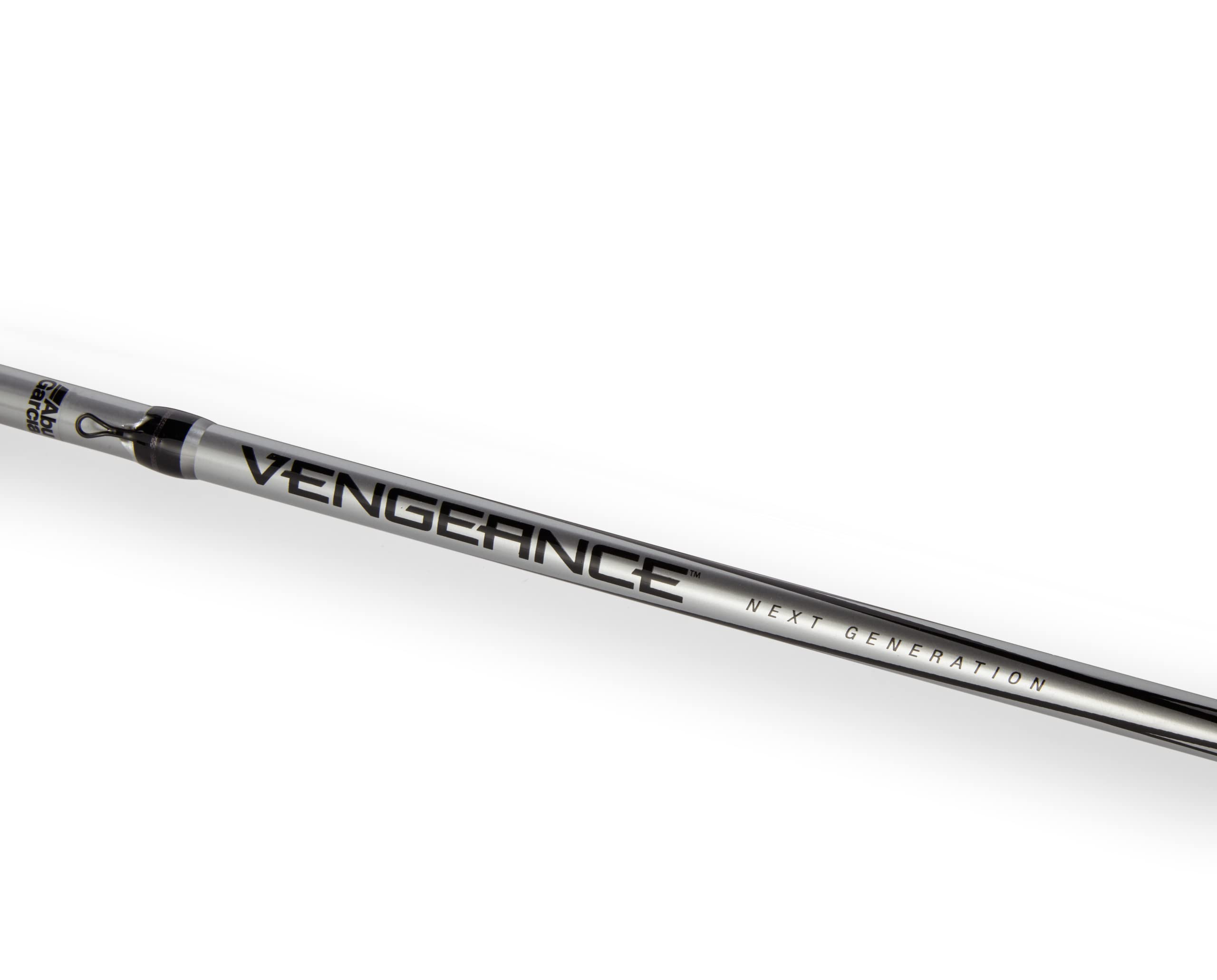 Abu Garcia Vengeance Low Profile Baitcast Reel And Fishing Rod Combo, Gray/Black, 7' - Medium Heavy - 1Pc