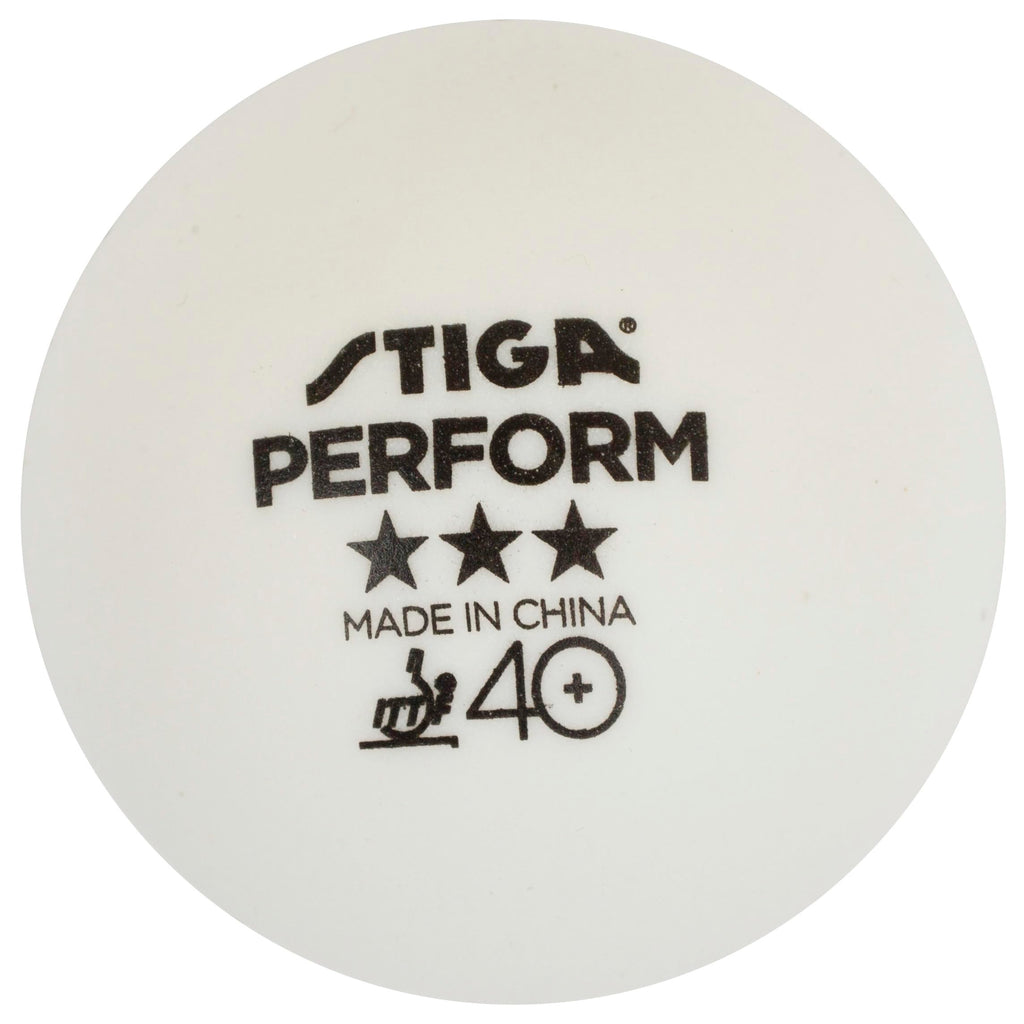 Stiga Perform 40+ Penguin Balls Ittf-Approved Racing Balls, Pack Of 100 White