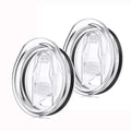 2 Pcs 20 Oz Skinny Tumbler Lid Replacement Plastic Lids Splash Resistant Covers Spill Proof Skinny Cup Covers For Mouth Tumbler 