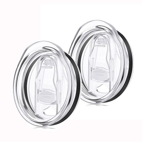 2 Pcs 20 Oz Skinny Tumbler Lid Replacement Plastic Lids Splash Resistant Covers Spill Proof Skinny Cup Covers For Mouth Tumbler 