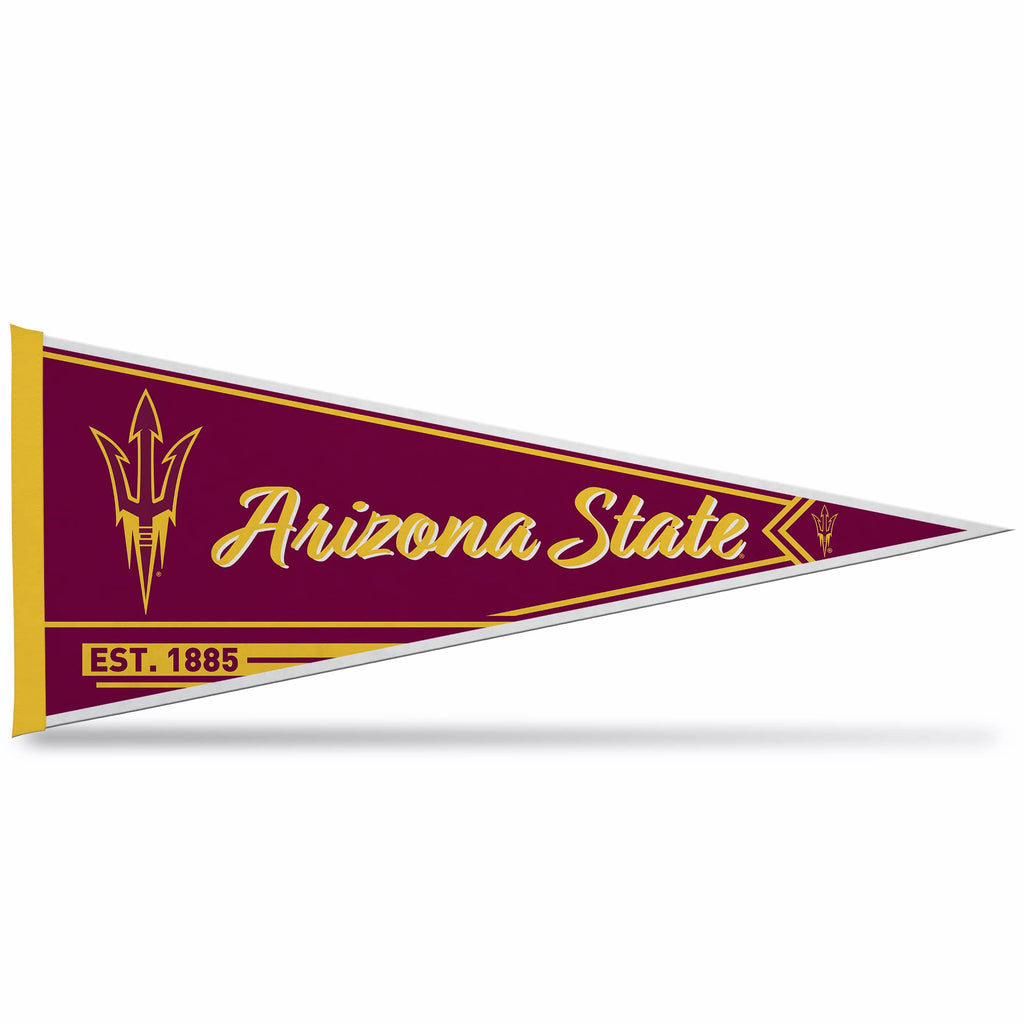 Rico Industries Ncaa Arizona State Sun Devils - Asu Classic 12'' X 30'' Felt Wall D  Cor Pennant - Great For Home/Bed Room/Man C