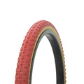 Bicycle Tire Wanda 20'' X 1.75'' Comp3 Thread Gum Sidewall. Bike Tire, (Red)
