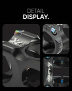Bike Stem 31.8 * 35Mm Bike Handlebars Short Stems 1 1/8 Lightweight Cnc Aluminum For Trail Enduro Am Xc All-Mountain Bike - Blac