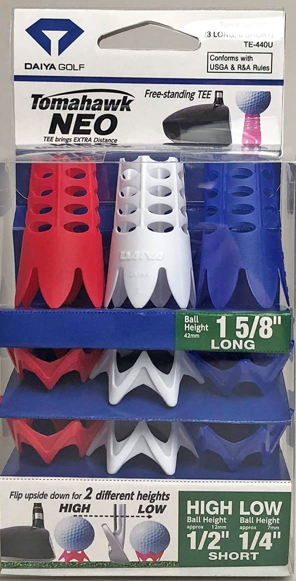 Daiya Tomahawk Neo Golf Tee Red/White/Blue As Seen On Tv