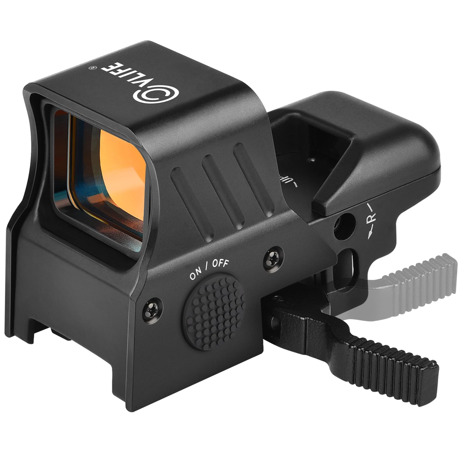 CVLIFE Upgraded Quick-Detach Picatinny Mount for Red Dot Sight,Multiple Reticle System Open Reflex Sight, 33mm Wide Objective Di