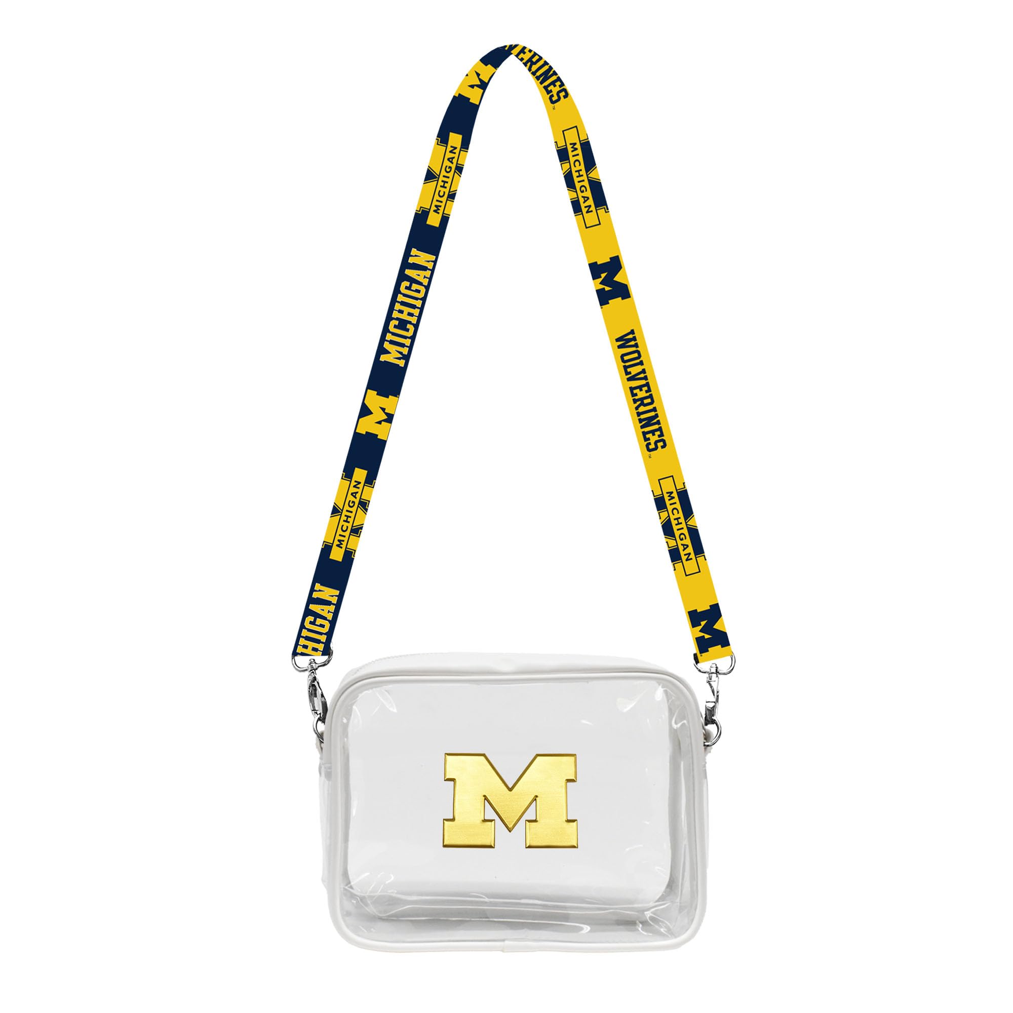 Littlearth Michigan Wolverines NCAA Clear Fanny Fan Purse
