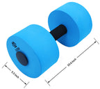 Elevon Complete Swim Training Set Including Water Dumbbell Weights, Floating Belt And Pull Buoy Leg Float, Blue