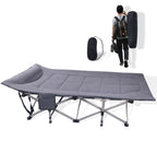 Kako Camping Cots For Adults, Folding Camping Cot, Portable Cots For Adults, Camping Beds For Adults Heavy Duty 600 Lbs(Max Load
