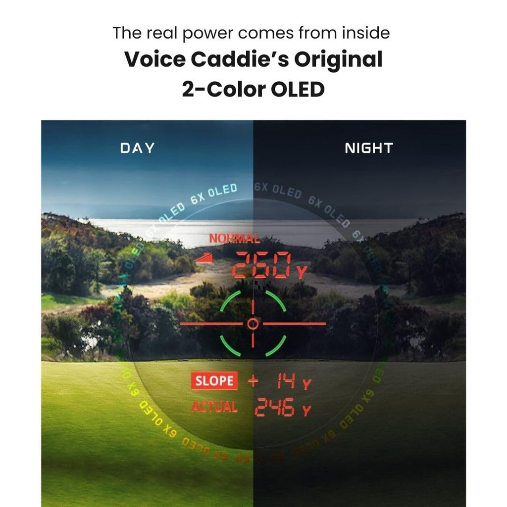 Voice Caddie Sl2 Laser Rangefinder With Green Undulation And Course Layout
