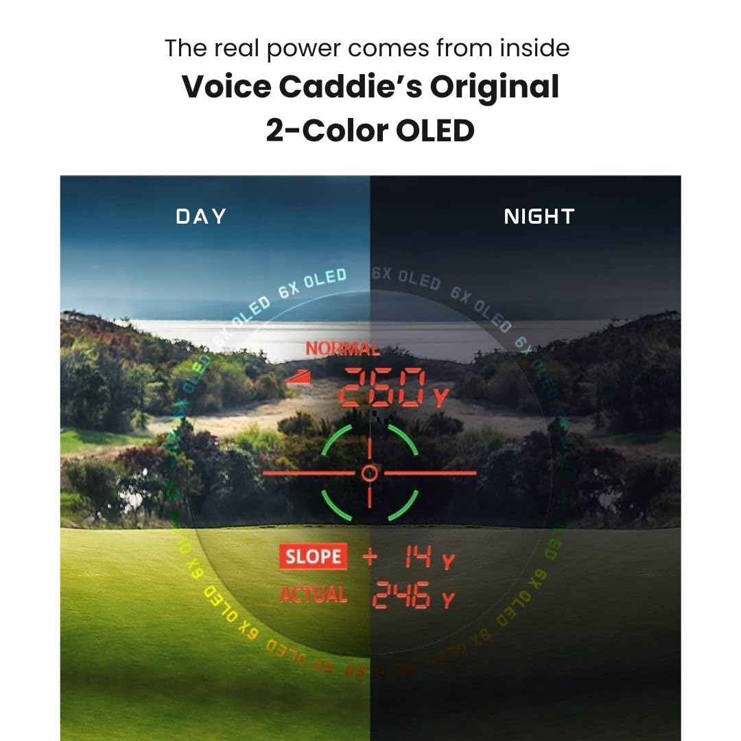 Voice Caddie Sl2 Laser Rangefinder With Green Undulation And Course Layout