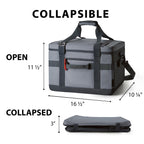 Tourit Cooler Bag 48-Can Insulated Soft Cooler Large Collapsible Cooler Bag 32L Lunch Coolers For Picnic, Beach, Work, Trip, Gre
