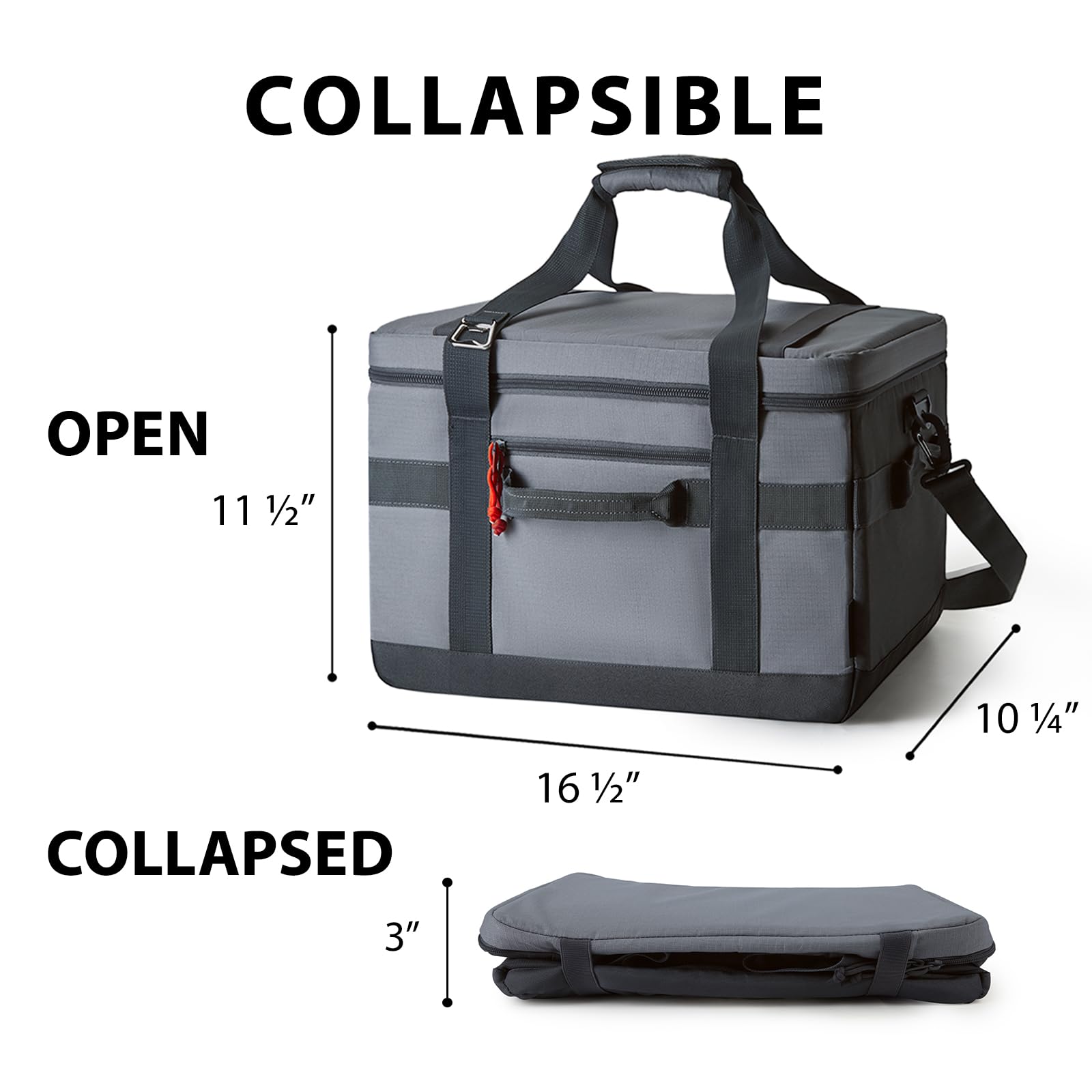 Tourit Cooler Bag 48-Can Insulated Soft Cooler Large Collapsible Cooler Bag 32L Lunch Coolers For Picnic, Beach, Work, Trip, Gre