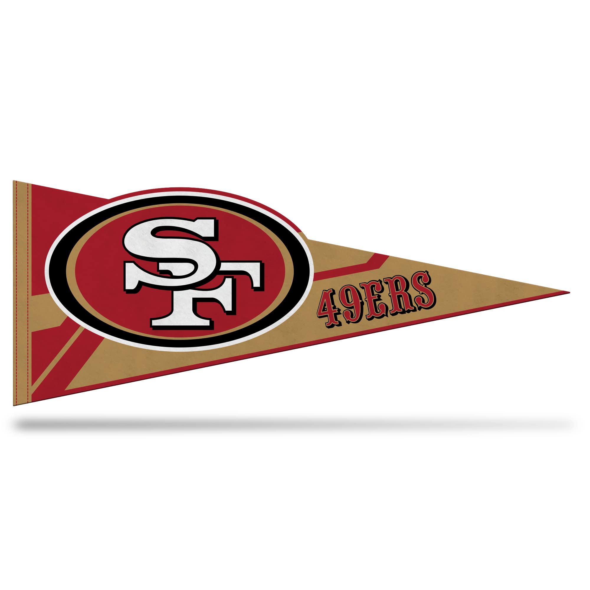 Rico Industries Nfl Football San Francisco 49Ers Soft Felt Pennant - Ez To Hang - Home D  Cor (Game Room, Man Cave, Bed Room)