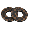 SE Racing CHECKERBOARD old school BMX bicycle foam grip donuts BLACK/GOLD