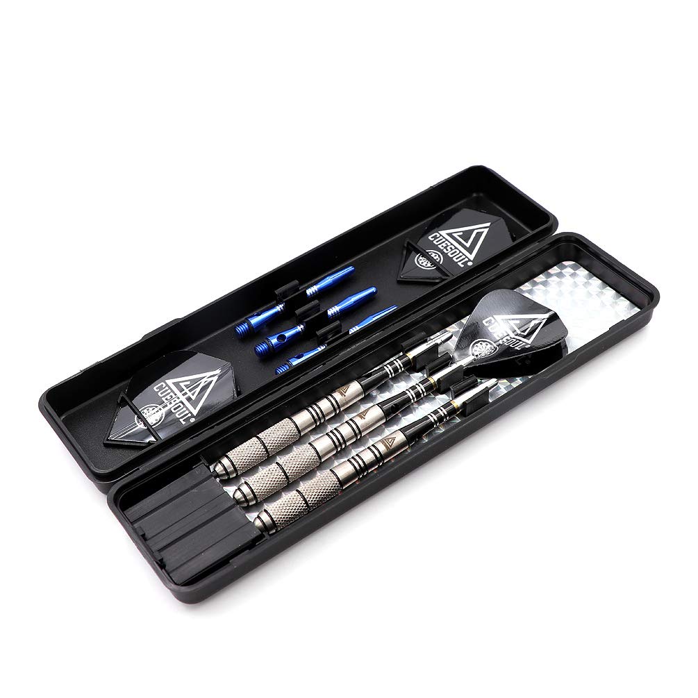 Cuesoul 24 Grams Tungsten Steel Tip Darts- Precise Barrels 90% Tungsten