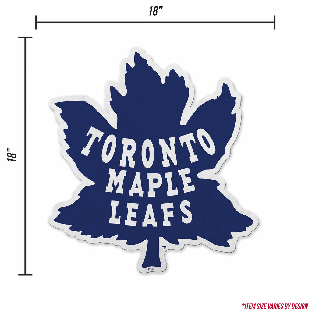 Rico Industries Nhl Toronto Maple Leafs Retro Shape Cut Pennant - Home And Living Room D  Cor - Soft Felt Ez To Hang