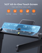 Acezoe 2 In 1 Folding Treadmills For Home Small Office, 2.5Hp Walking Pad Treadmill With Handle Bar, 300Lbs Capacity, Copmact Pr